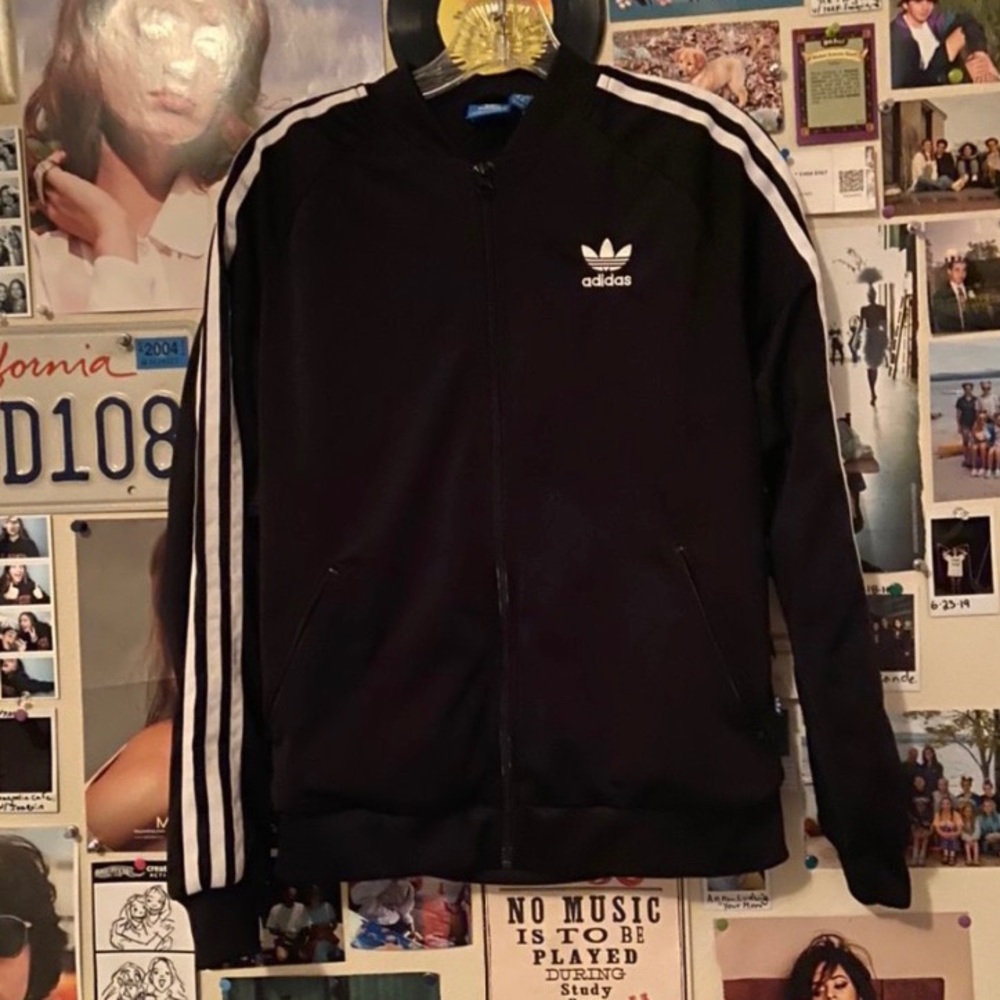 black adidas jacket nwot